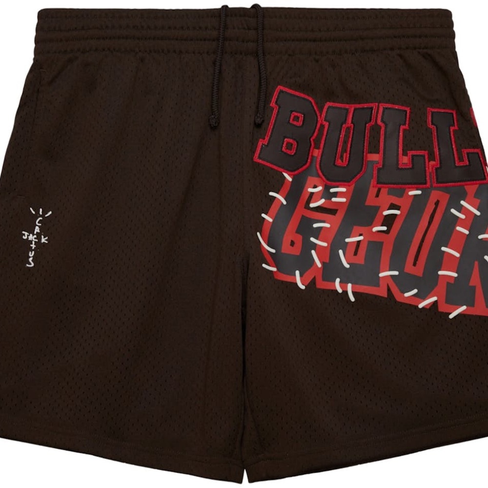 Travis Scott x Mitchell & Ness Georgia Bulldogs Basketball Shorts